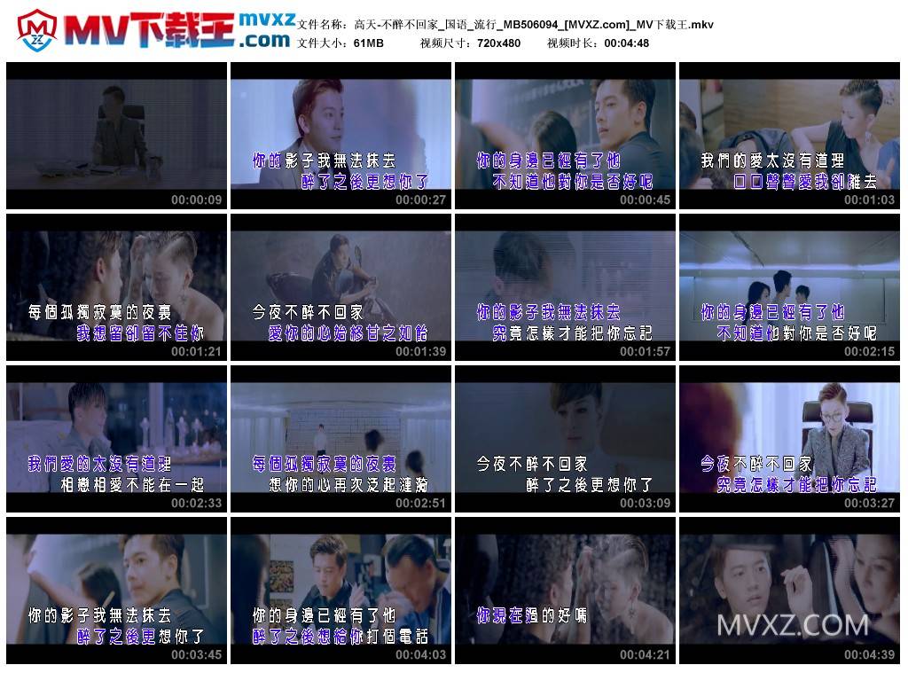 高天-不醉不回家_国语_流行_MB506094